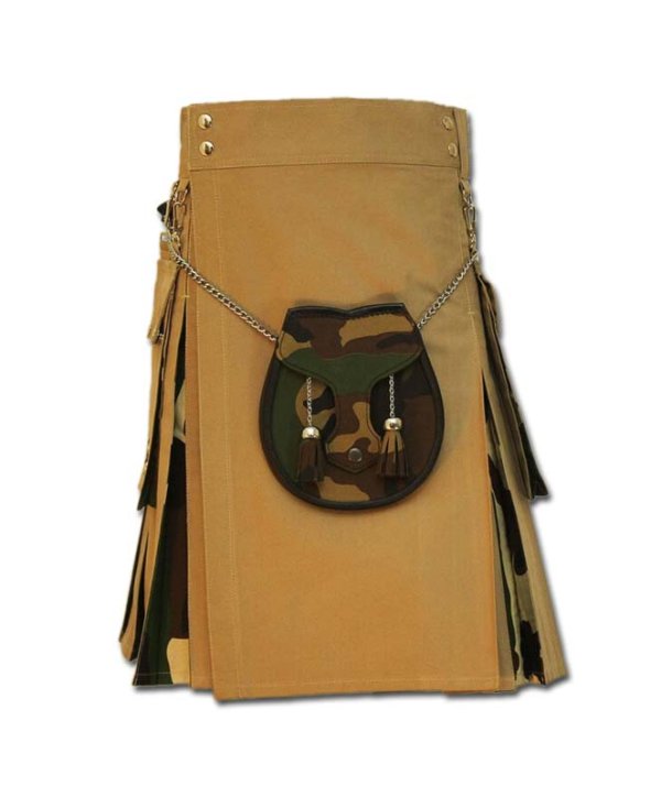 Camo Box Pleated Kilt