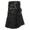 Celtic Leather Kilt with Leather Sporran