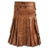 Celtic Leather Kilt with Leather Sporran
