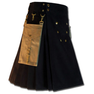 Contrast Pocket Kilt for Royal Men