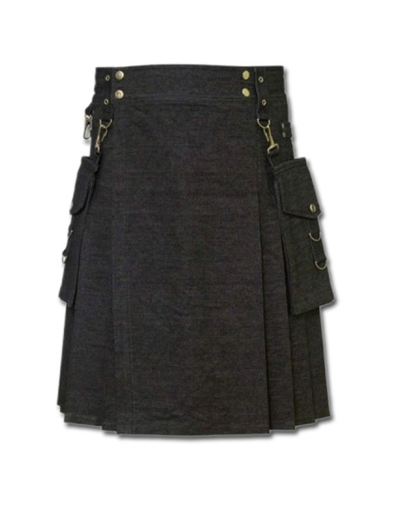 Deluxe Denim Fashionable Kilt