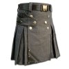 Denim and Leather Kilt
