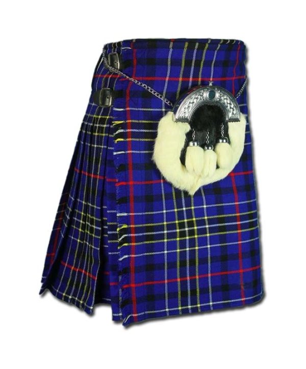 Modern Blue Tartan Kilt