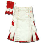 Santa claus Kilt for Stylish Men red white