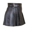 Wrap Around Leather Mini Kilt