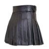 Wrap Around Leather Mini Kilt