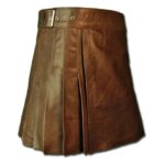 Wrap Around Leather Mini Kilt-4