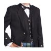 Argyle Jacket Black Barathea
