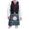 Black Argyle Jacket With 5 Button Vest