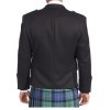Black Argyle Jacket With 5 Button Vest