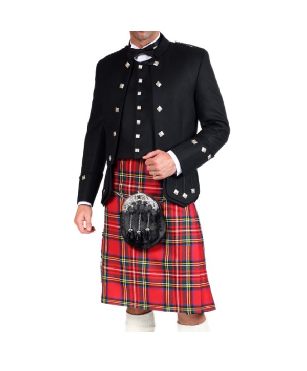 Black Sherrifmuir Jacket And Waistcoat-2