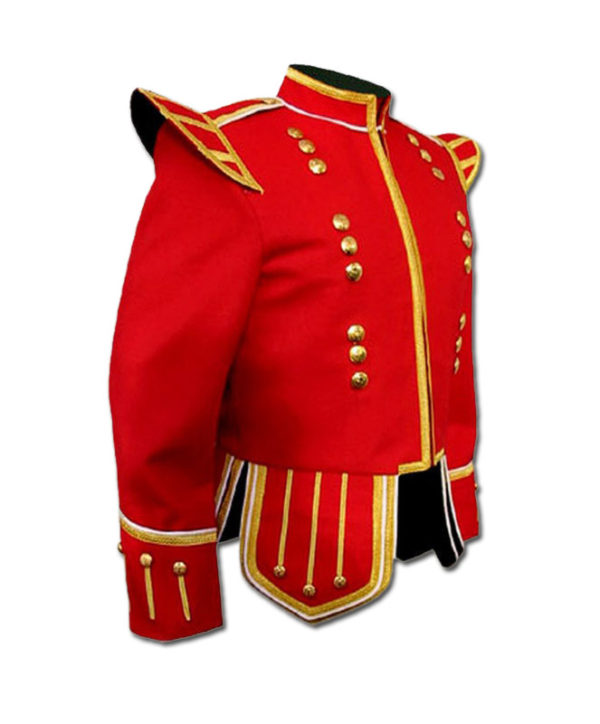 Red Highland Drummer Doublet jacket-1