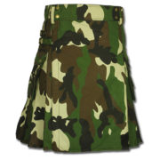Woodland Camouflage Army Kilt-1