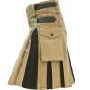 Versatile Beige Black Hybrid Kilt - Image 2