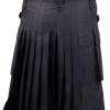 Black Utility Kilt with Leather Strap - Image 2
