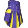 Blue Yellow Hybrid Utility Kilt - Image 3