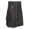 Heavy Denim Kilt with Straps - Image 2