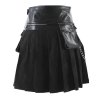 GOTHIC PUNK LEATHER KILT - Image 2