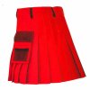 Red Utility Kilt with Net Pocket - Image 3