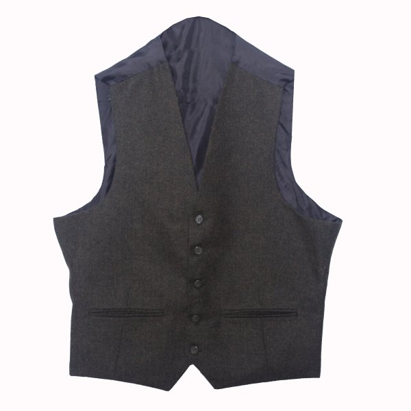Dark Green Tweed kilt jacket With 5 Button Vest3