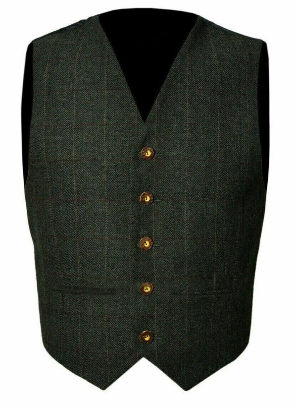Trendy-Scottish-Tweed-Argyle-Kilt-Jacket-With-Waistcoat-Vest-1