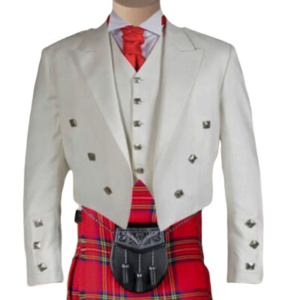 White Prince Charlie Jacket & Waistcoat
