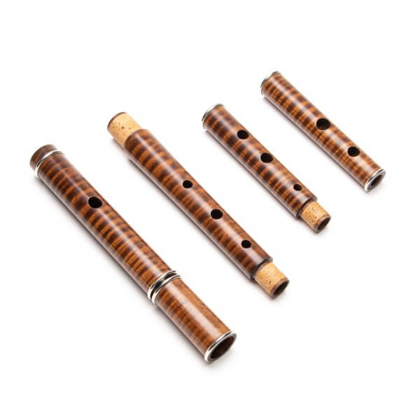 New Irish Professional Rosewood D Flute 4 Piece Natural Finish with Case