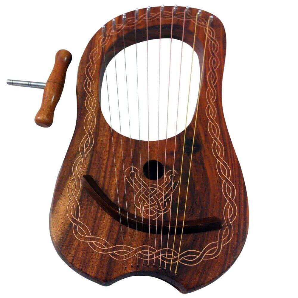 Lyre Harp 7 String Musical Instrument Pentatonic Ash Handcarved Waldorf ...