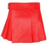 Buy New Leather Women Red Mini Kilt For Sale