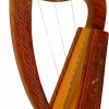Celtic Irish Baby Harp 12 Strings Solid RoseWood Free Bag, Strings & Tuning Key