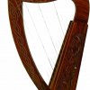 Celtic Irish Baby Harp 12 Strings Solid RoseWood Free Bag, Strings & Tuning Key