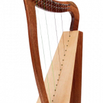 15 String Lever Harp Small Mini Harp Nylon Strings with Free Bag & Tuning Tool