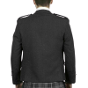 Scottish Tweed Crail Argyle Kilt Jacket With Vest – Gray 100% Tweed Wool