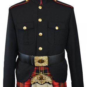 Class A Honor Guard Kilt Jacket (Black/Red)