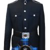 Class A Honor Guard Kilt Jacket (Black/Silver)