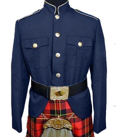 Class A Honor Guard Kilt Jacket (Navy/Gold)