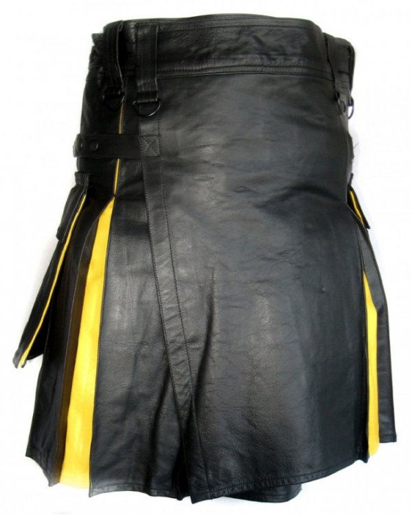 Hybrid Leather Kilt for Men
