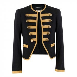 Men's Wool Embroidered Officer Jacket