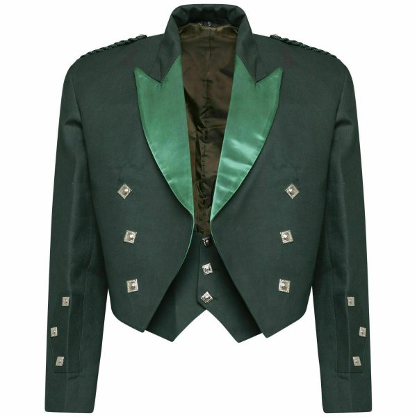 Scottish Highland Prince Charlie Kilt Jacket & Waistcoat