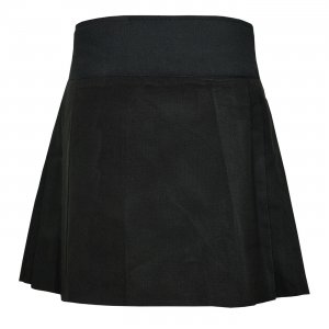 Ladies Knee Length Black Kilt Skirt 20" Length Tartan Pleated
