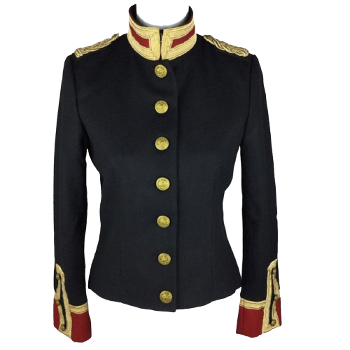 Women Wool Military hussar Jacket Army Officer Band Coatc