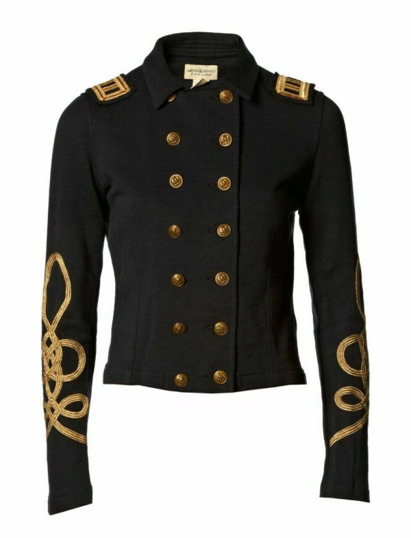 New Black Ladies officers’ s Wool Braid Jacket