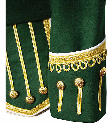 Green Pipe Band Doublet 100 wool high quality