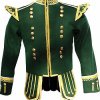 Green Pipe Band Doublet 100 wool high quality