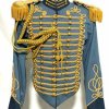 New GENERAL Ceremonial Gold Braiding Hussar Jacket Fringes Gold Epaulettes