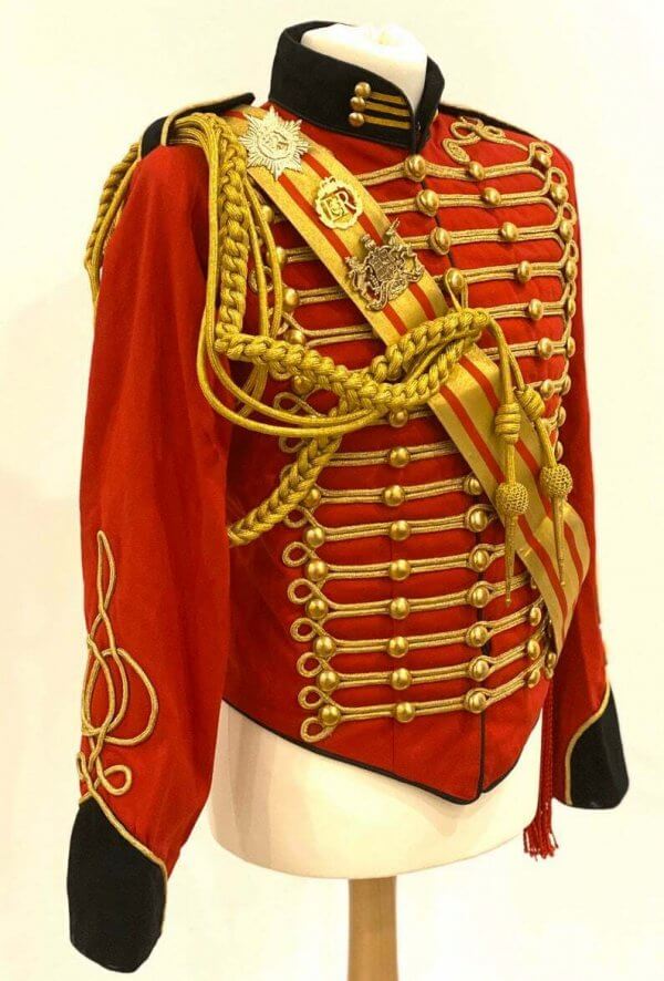 New Men’s 5 pcs Ceremonial Hussar Officers jacket with Aiguillette