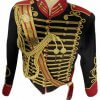 New 5 pcs men’s Black Jacket Ceremonial Hussar Officers with Aiguillette