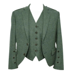 Green Tweed kilt Jacket and WaistCoat