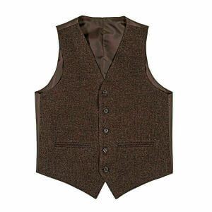 Men's Scottish Brown Tweed Kilt Jacket With Waistcoat Wedding Argyle Kilt Jacket