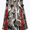 Arban Camo Royal Stewart Tartan Scottish Cargo Utility Hybrid Kilt2